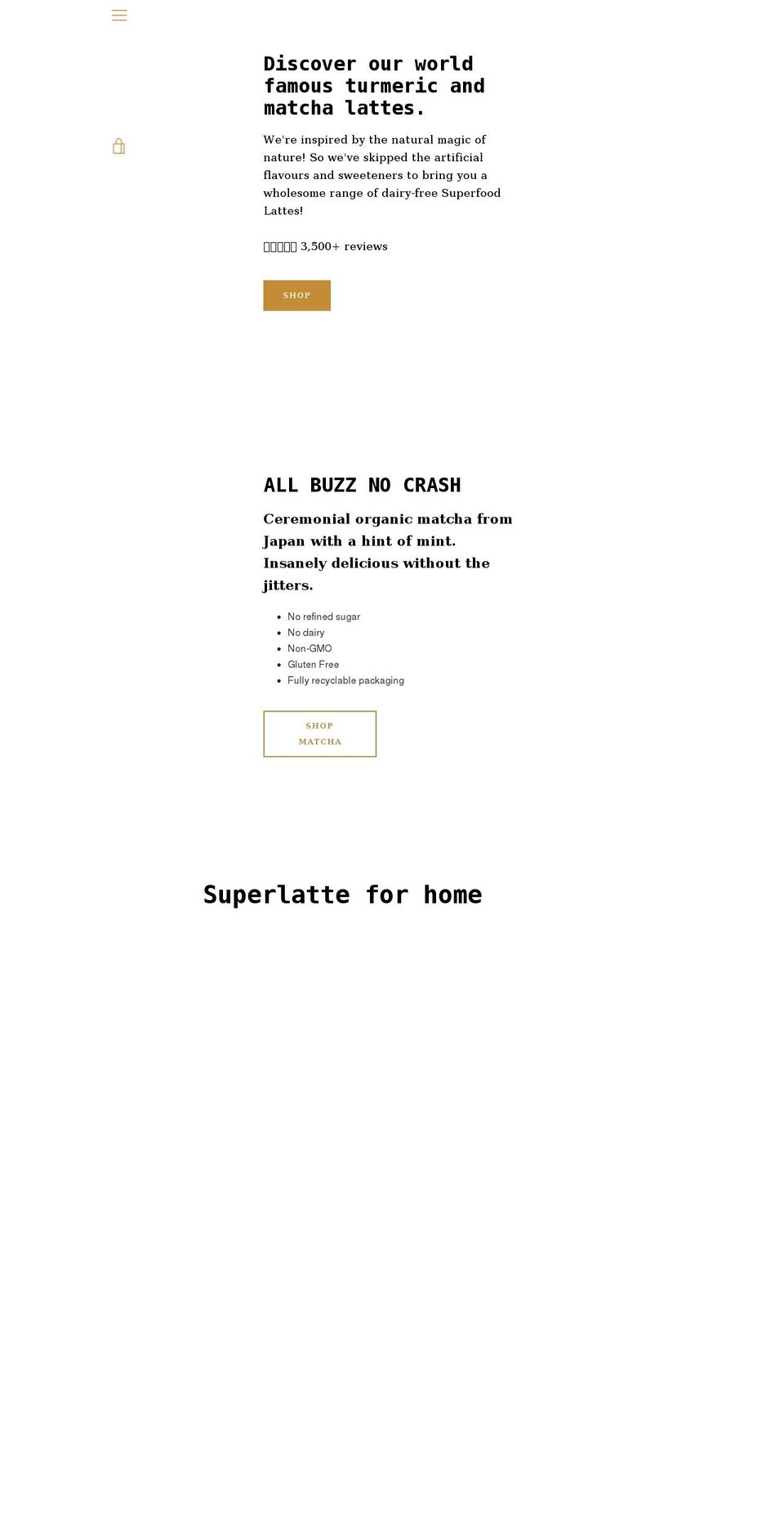 superlatte.com shopify website screenshot