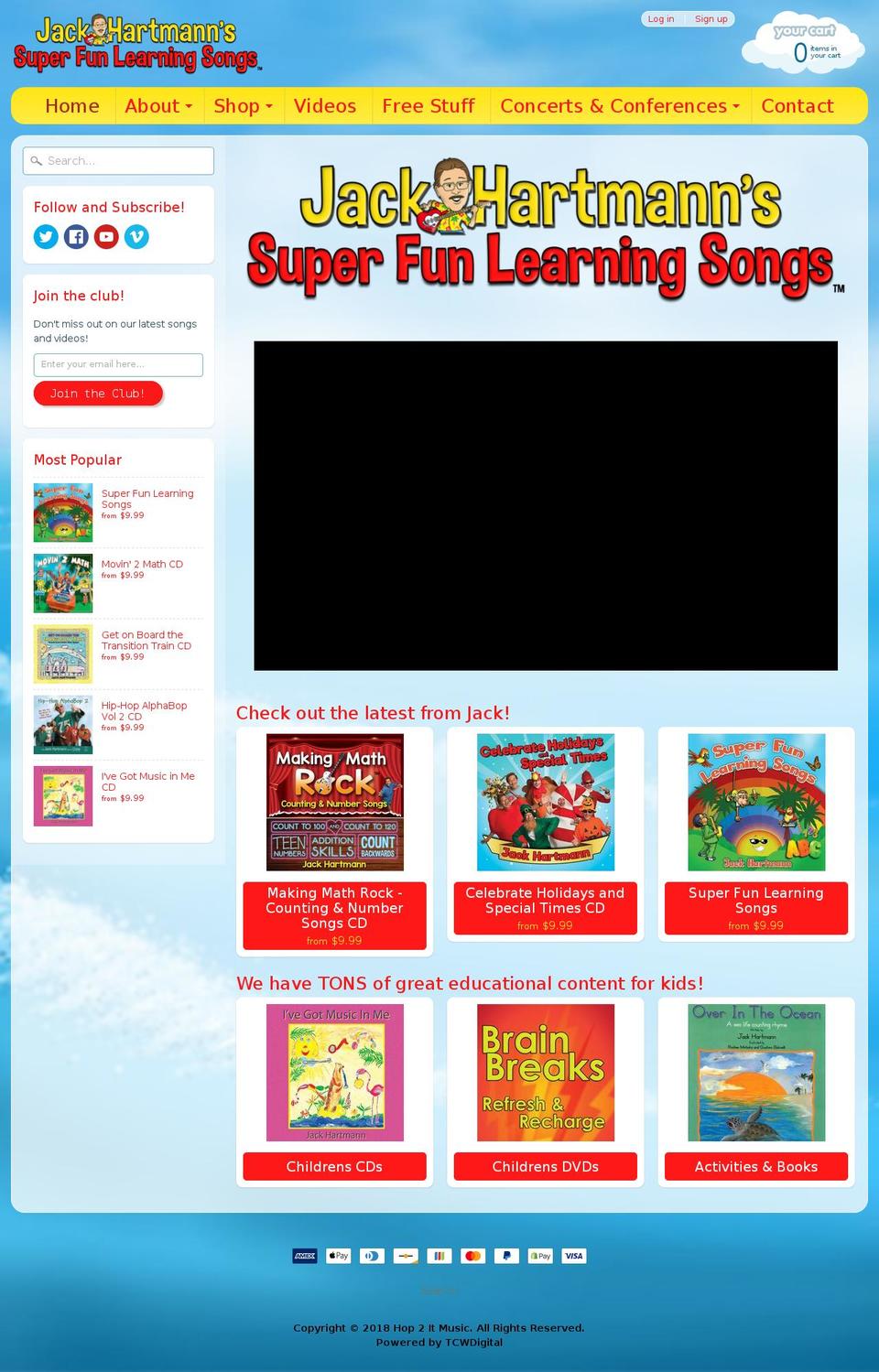 superlearningsongs.com — Shopify storefront screenshot