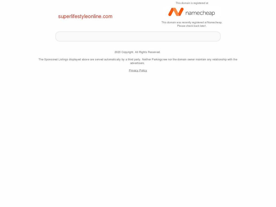 superlifestyleonline.com — Shopify storefront screenshot