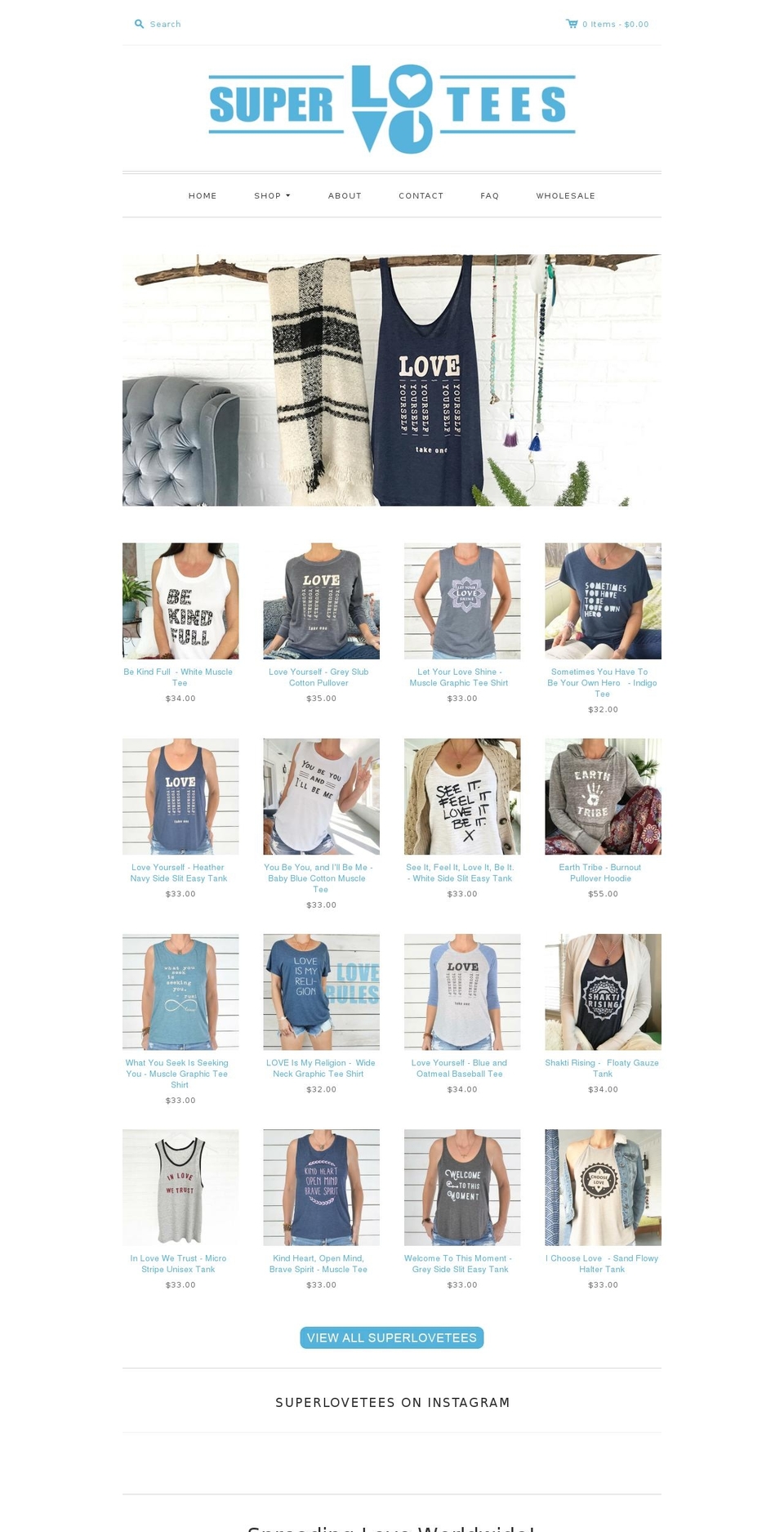 Prestige Shopify theme site example superlovetees.com