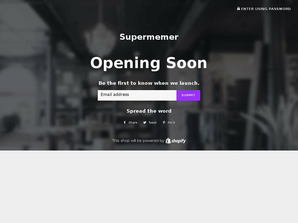 supermemer.com — Shopify storefront screenshot
