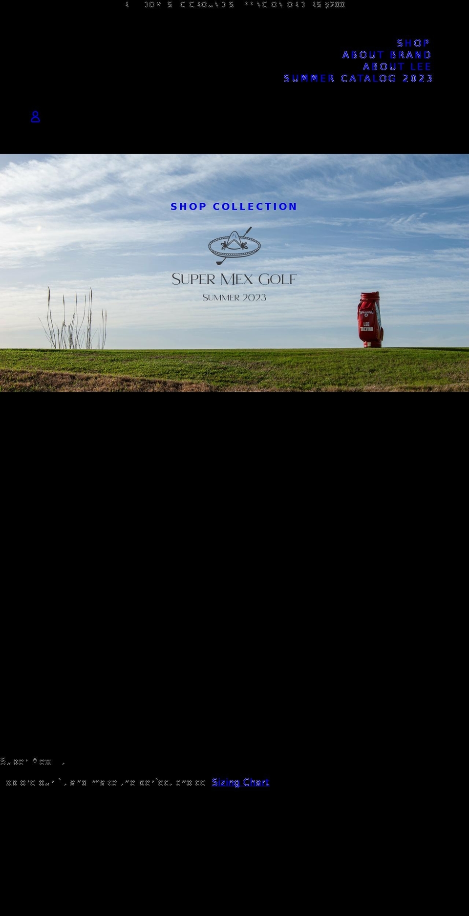 supermexgolf.com shopify website screenshot
