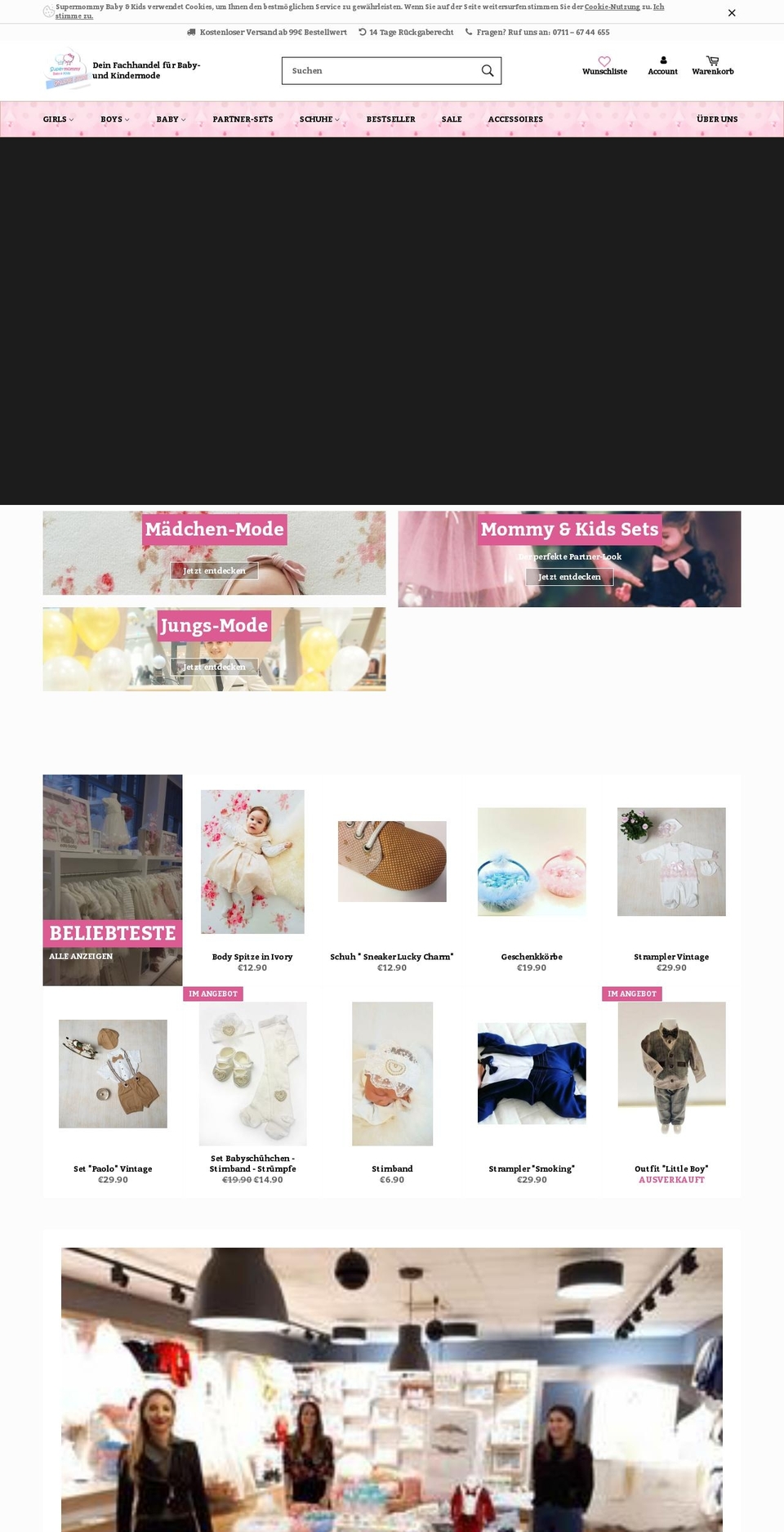 supermommybabykids.com shopify website screenshot