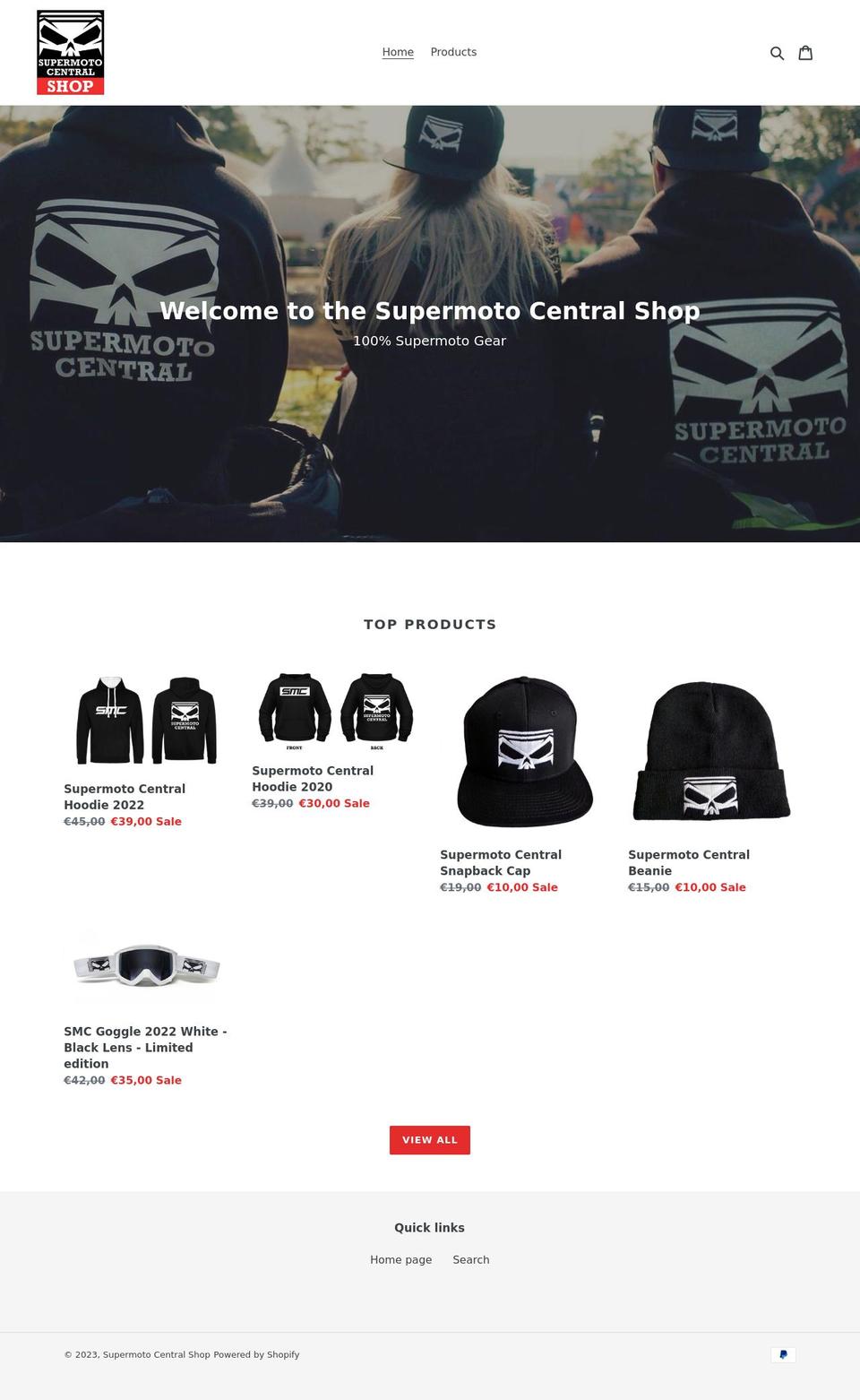 supermoto-shop.com shopify website screenshot