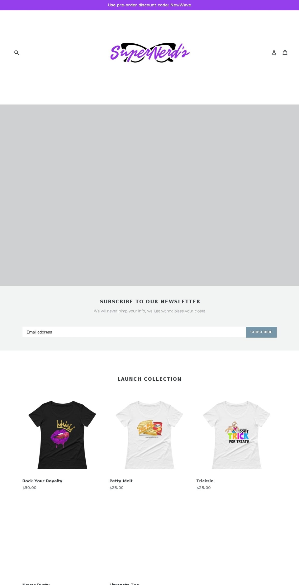 supernerds.ca shopify website screenshot