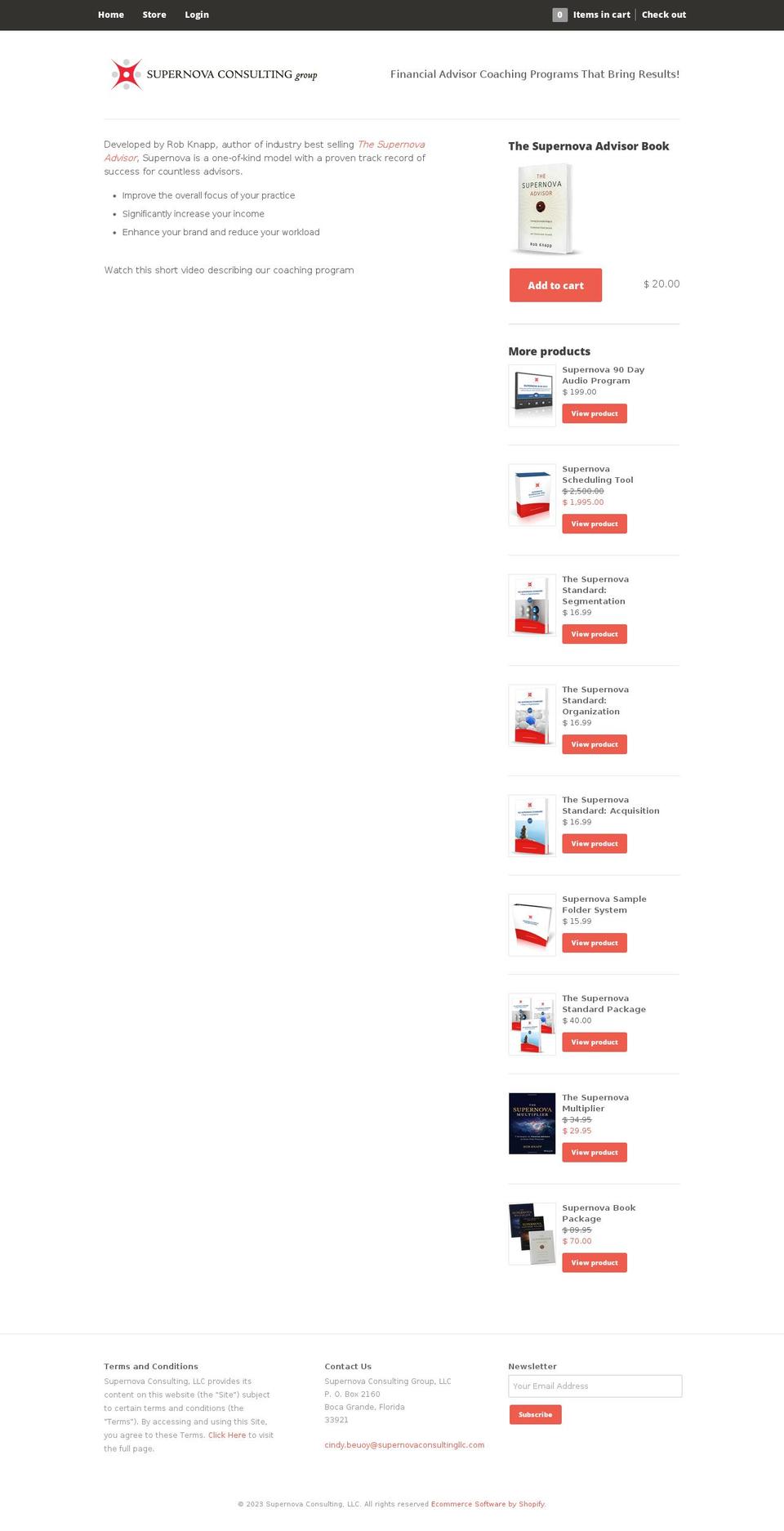 supernova-consulting-llc.myshopify.com shopify website screenshot