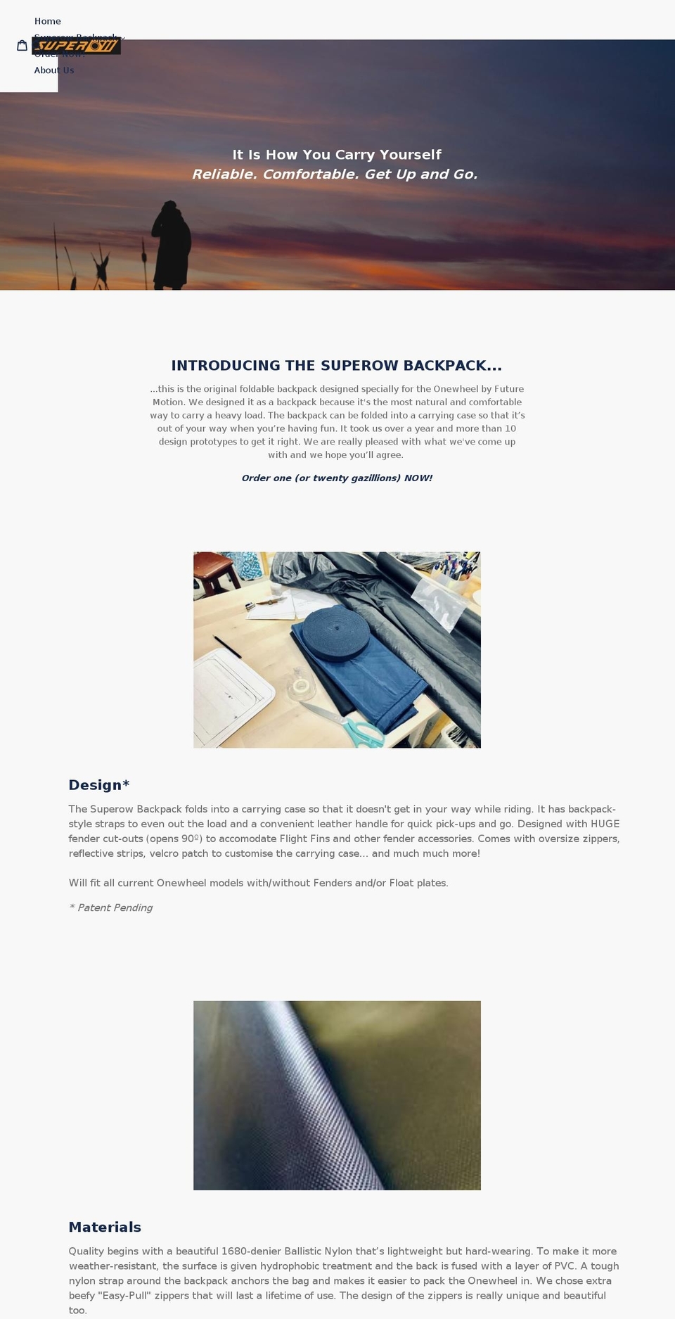 superow.com shopify website screenshot