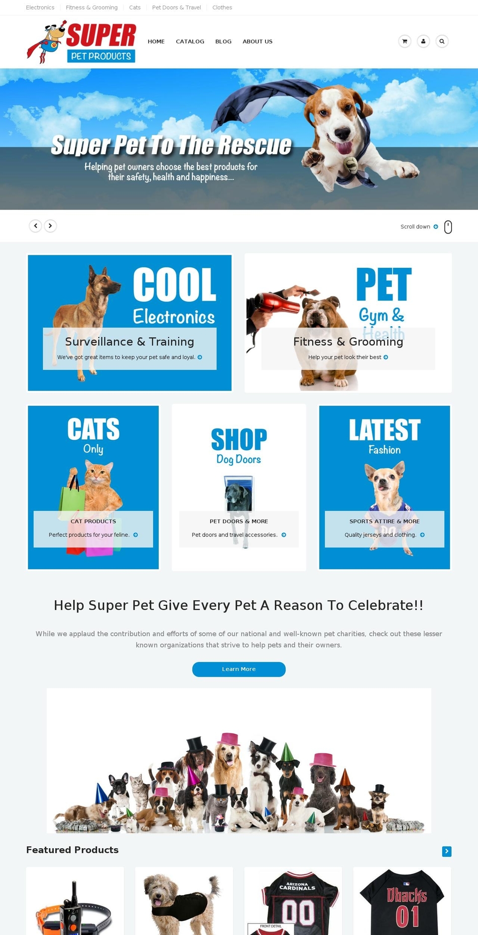 superpetproducts.com shopify website screenshot