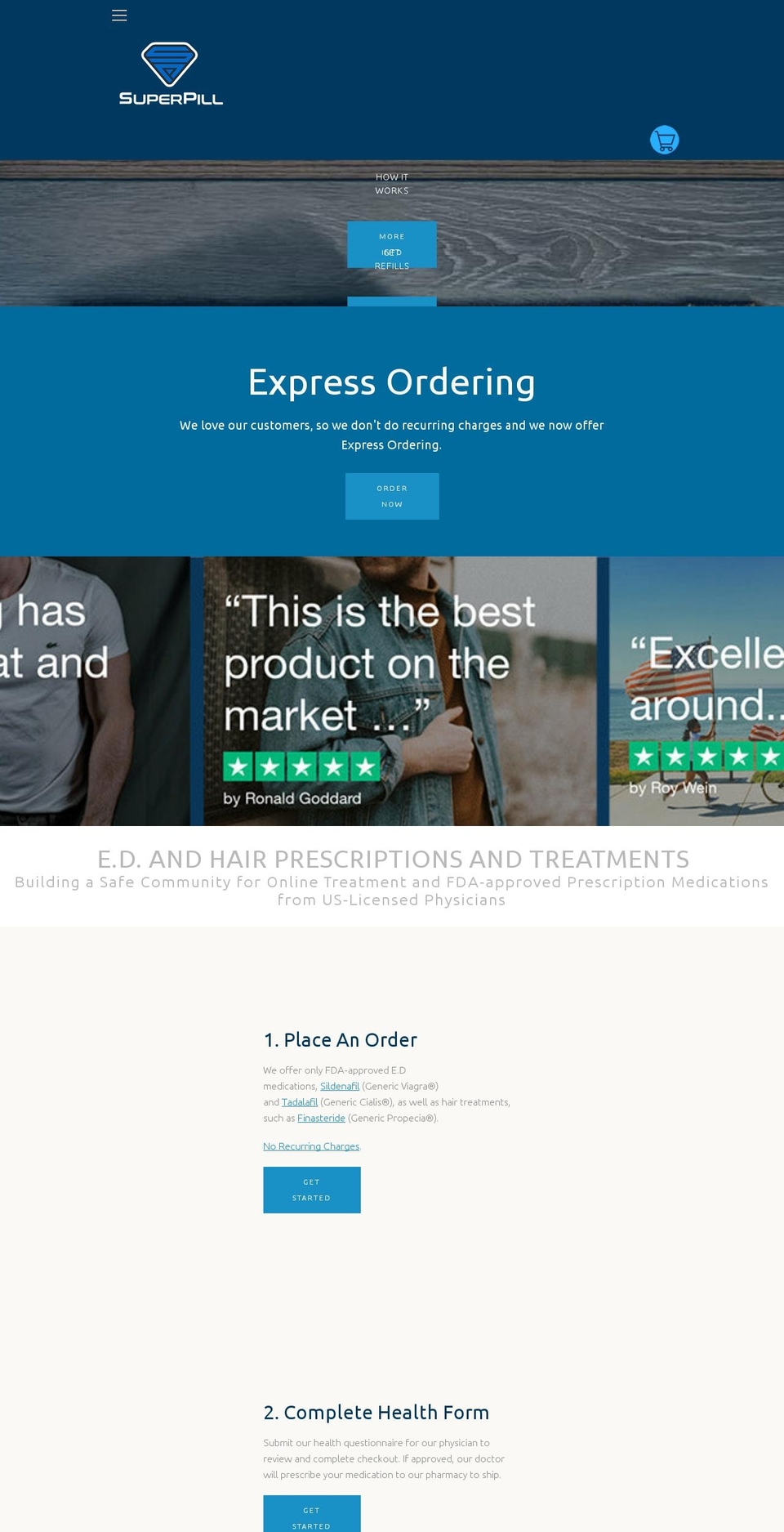 superpill.com shopify website screenshot