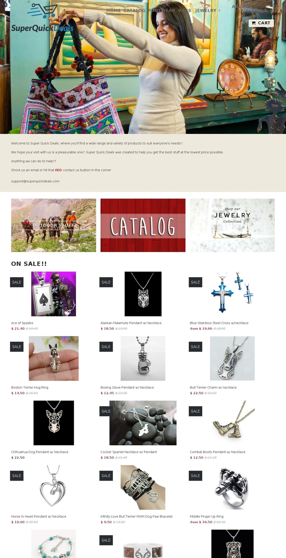 superquickdeals.com shopify website screenshot