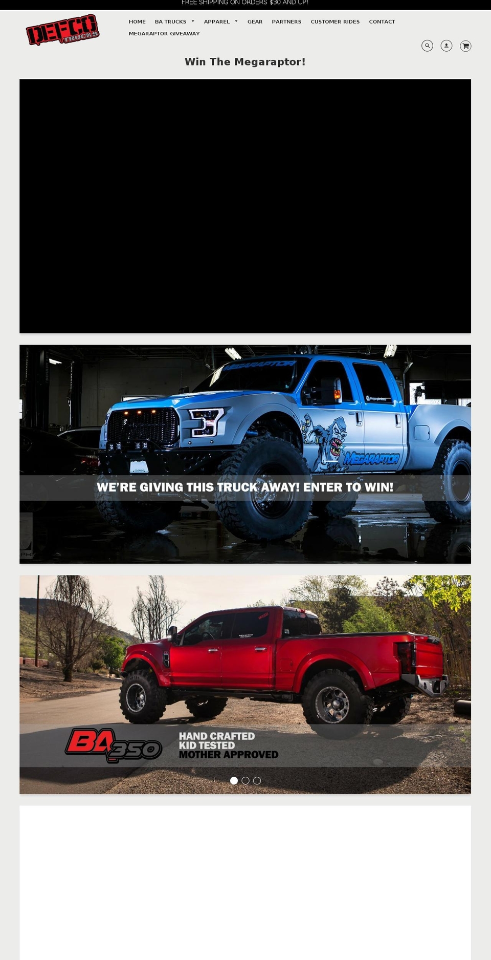superraptortruck.com — Shopify storefront screenshot