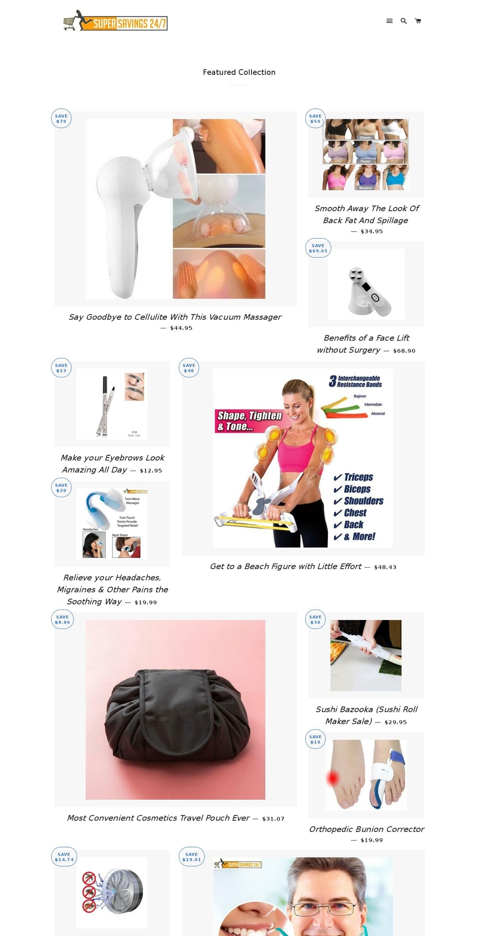 supersavings247.com — Shopify storefront screenshot