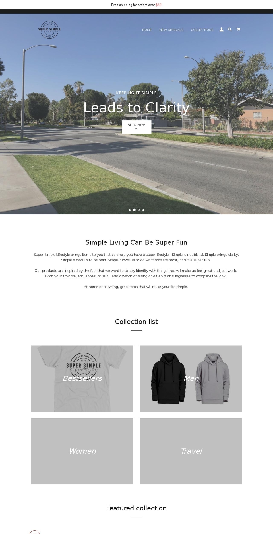 supersimplelifestyle.com — Shopify storefront screenshot