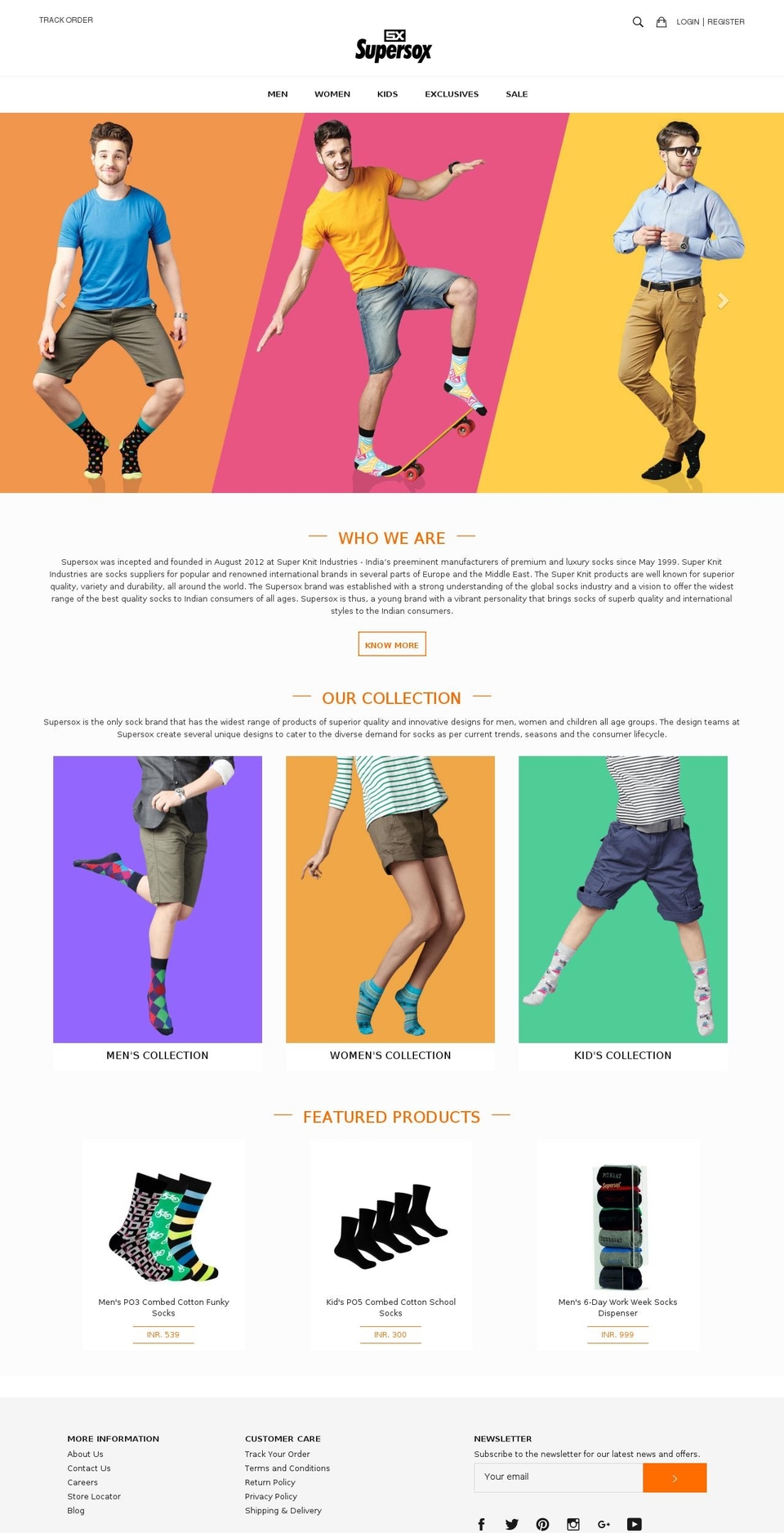 supersox.net shopify website screenshot