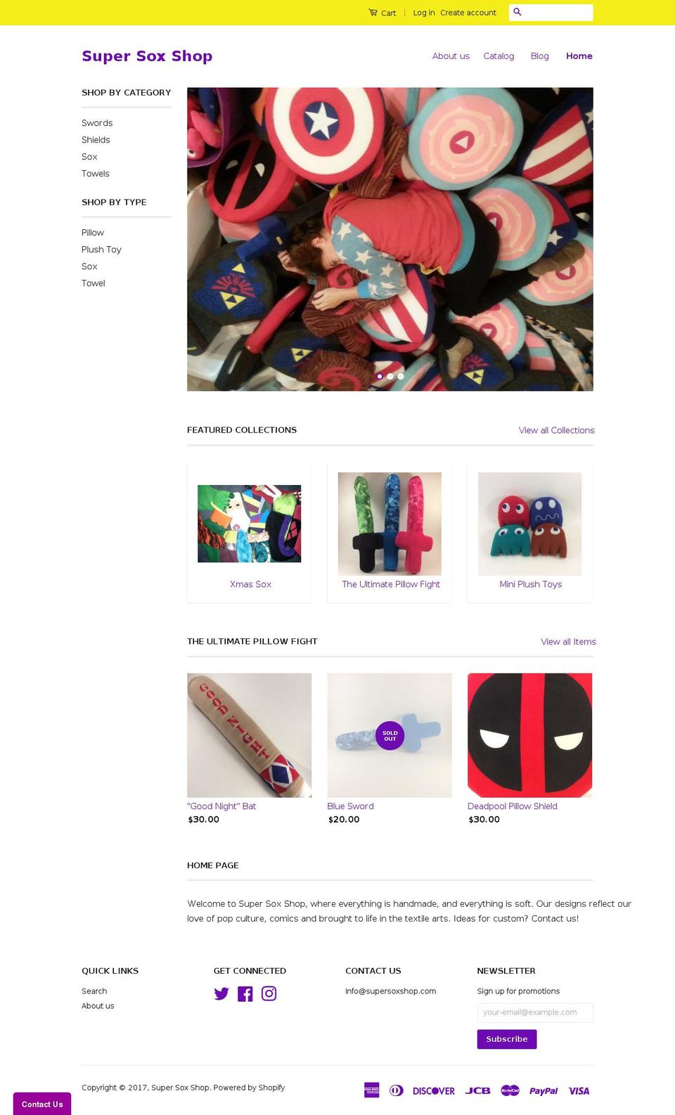 supersoxshop.com shopify website screenshot