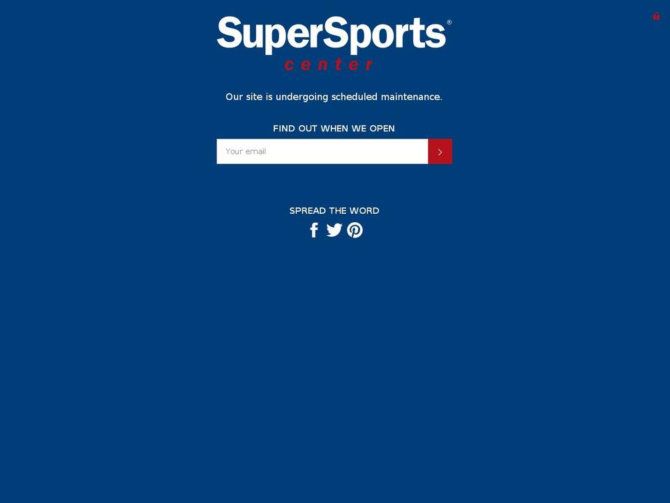 supersportscenter.com — Shopify storefront screenshot