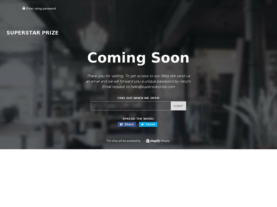 superstarprize.com — Shopify storefront screenshot