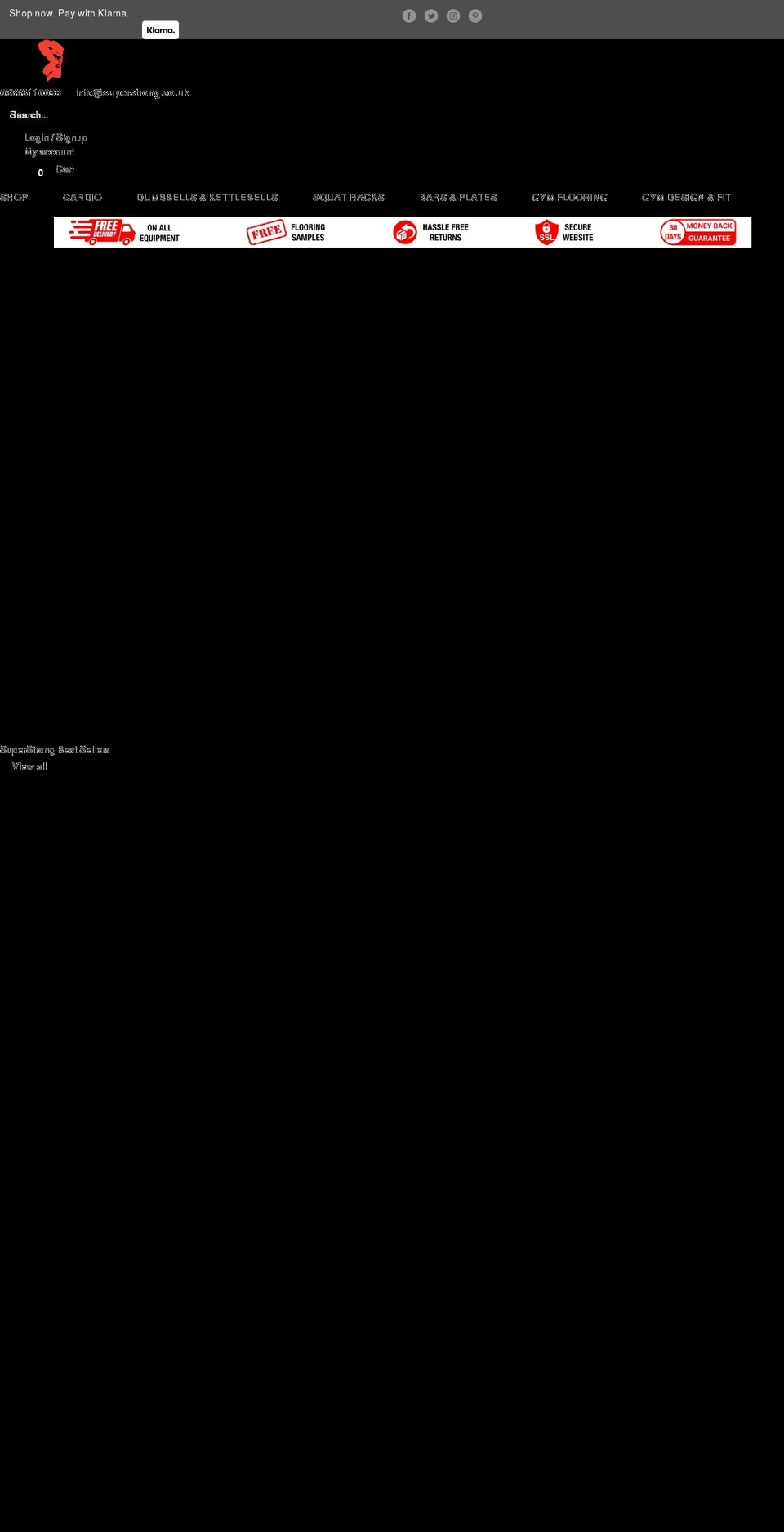 superstrong.co.uk shopify website screenshot