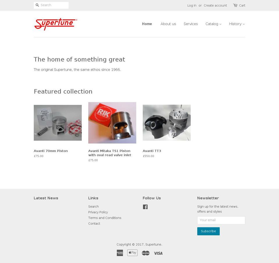 supertune.co shopify website screenshot