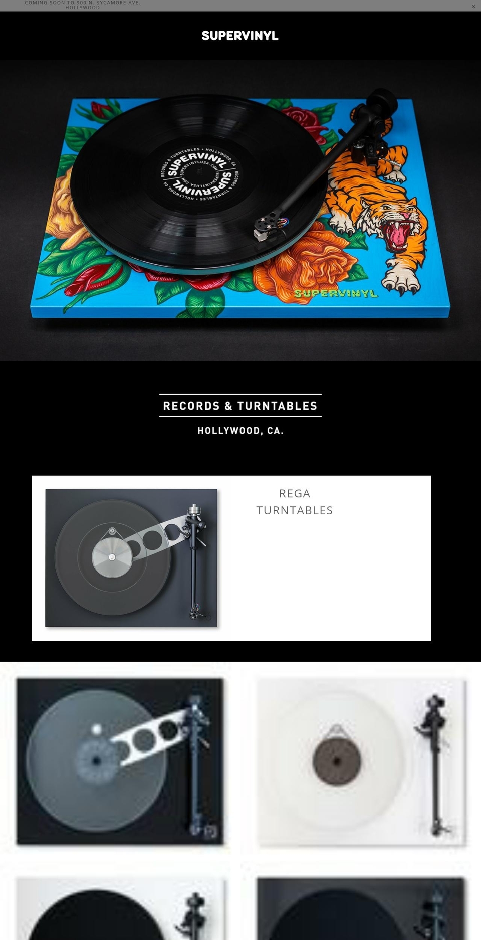 supervinylusa.com shopify website screenshot