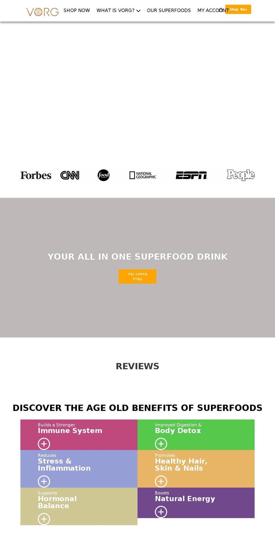supervorg.com shopify website screenshot