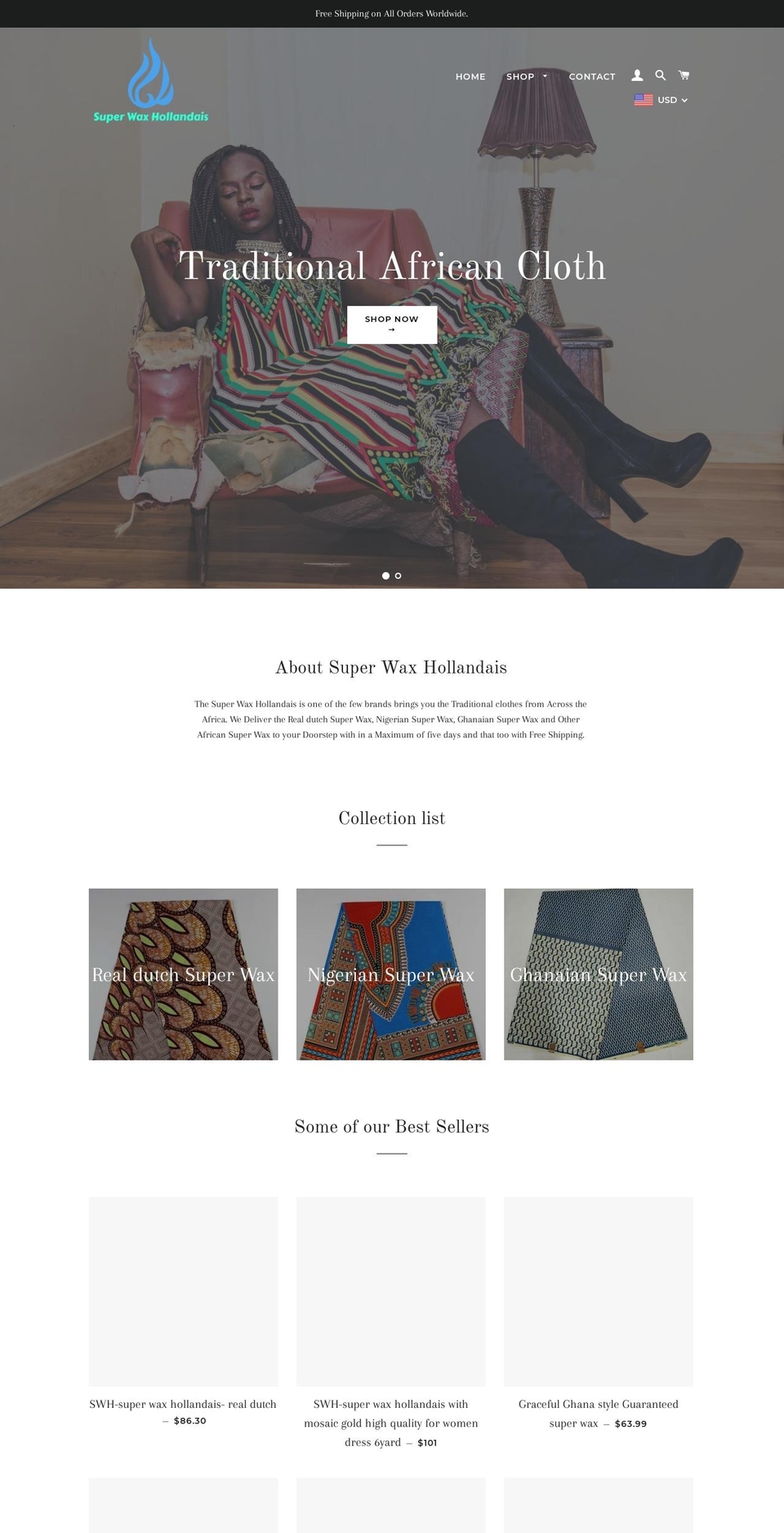 superwaxhollandais.com shopify website screenshot