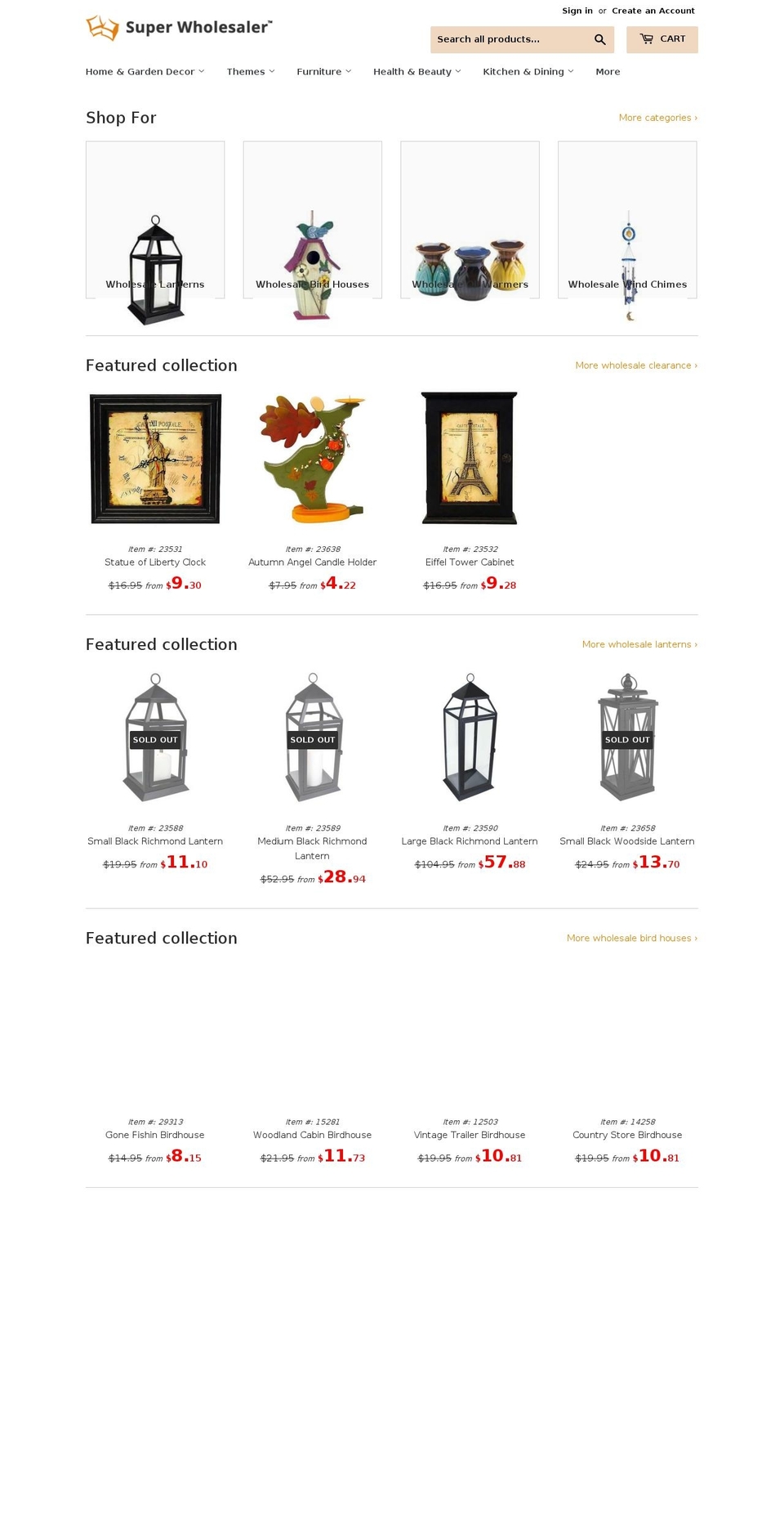 superwholesaler.com shopify website screenshot