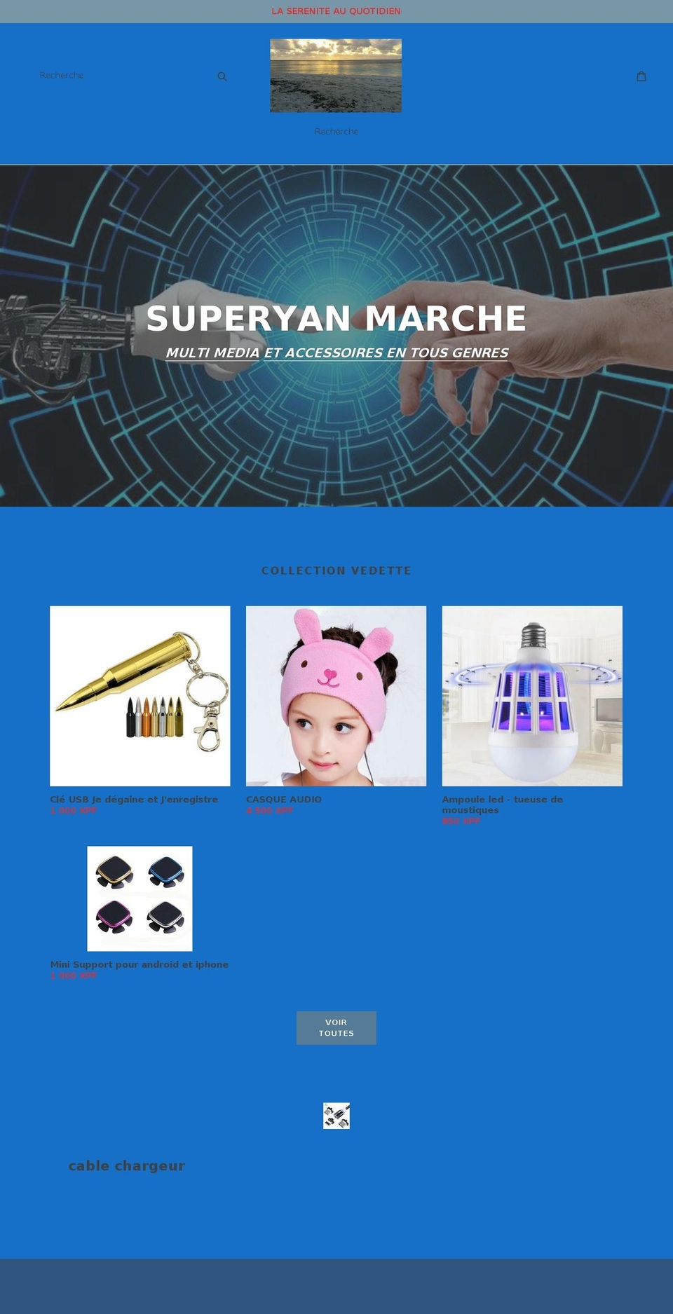 superyanmarche.com — Shopify storefront screenshot