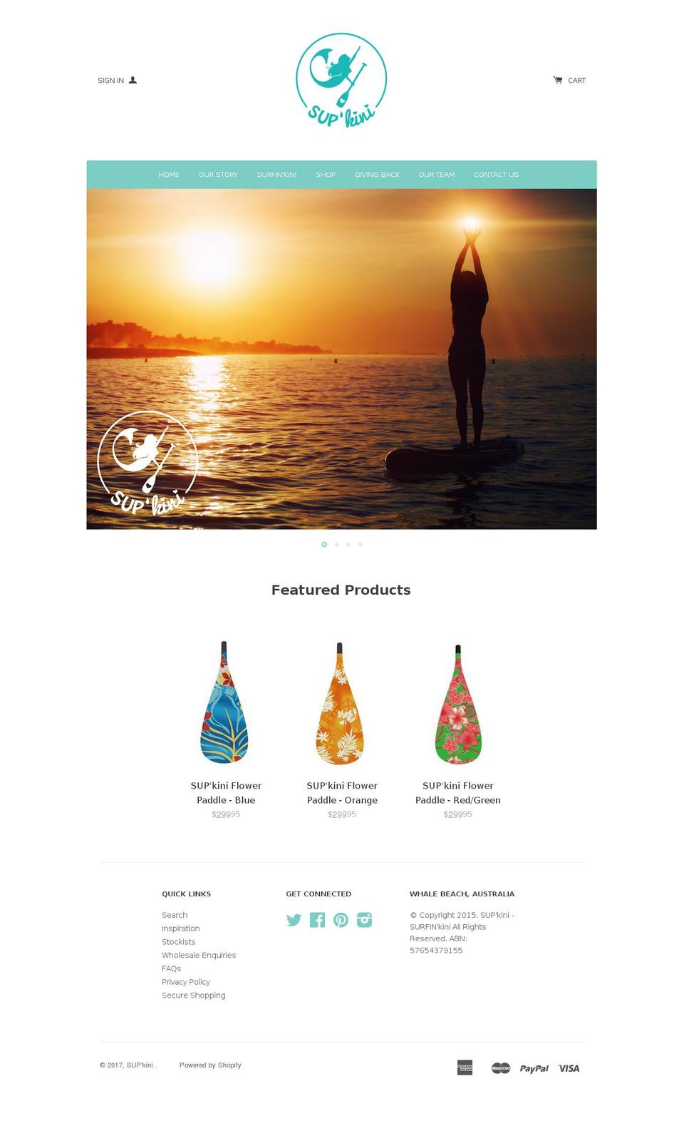 supkini.com shopify website screenshot