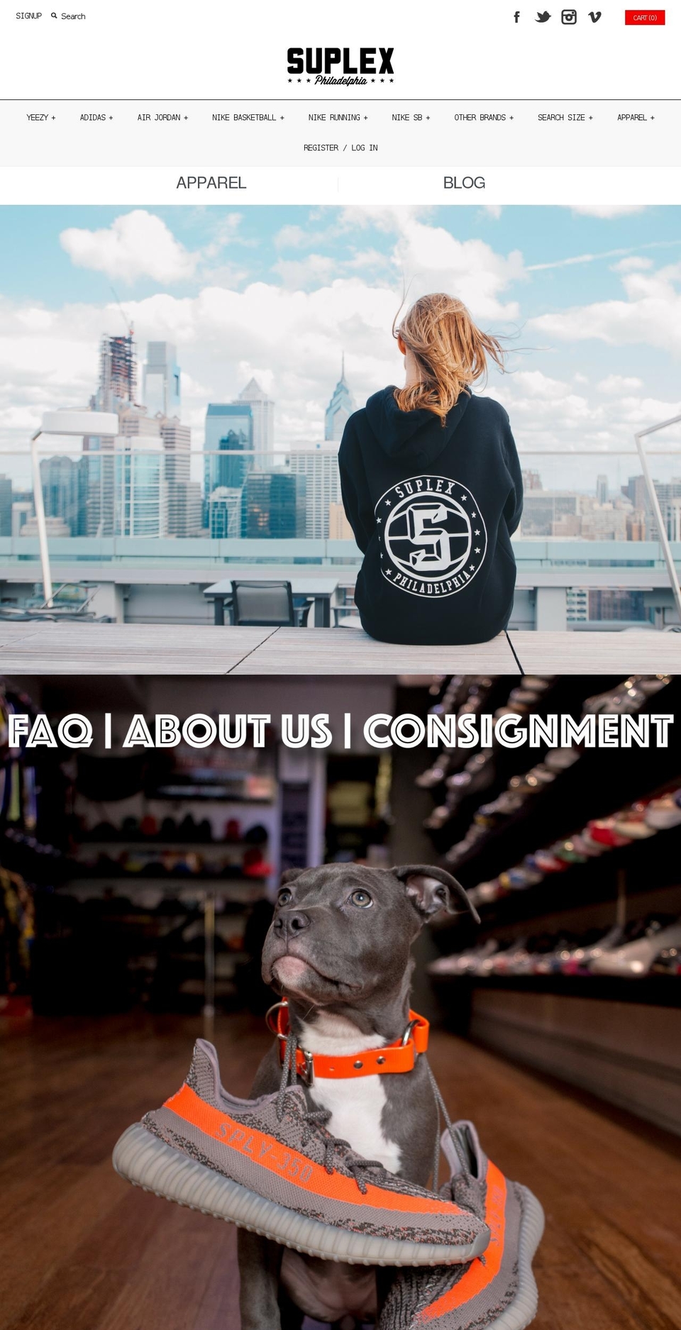 suplexphiladelphia.com shopify website screenshot