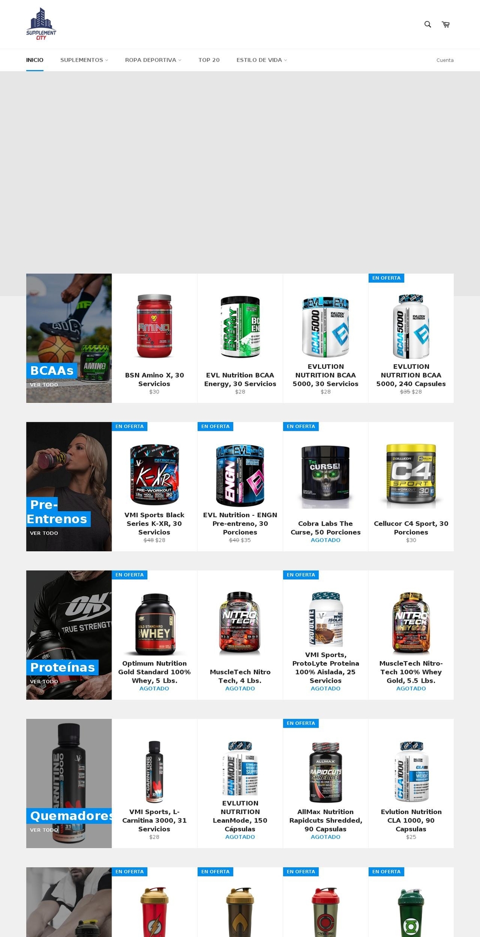 supplementcityni.com shopify website screenshot