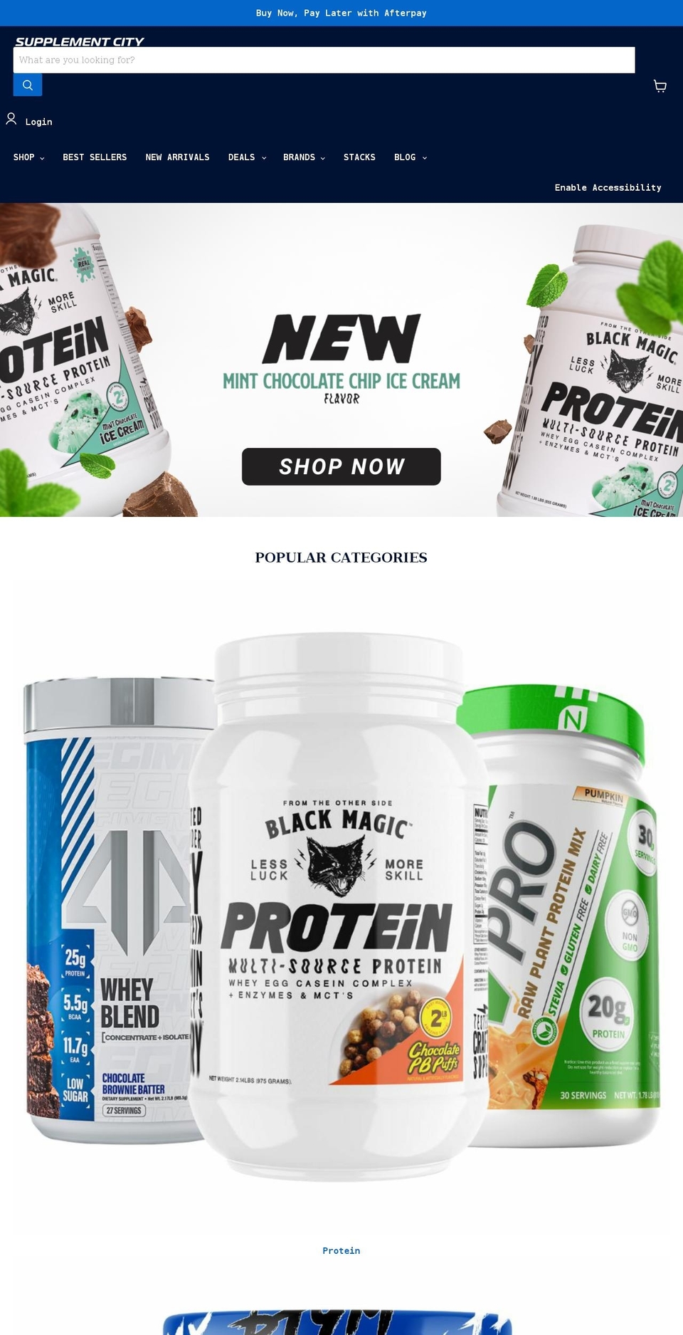 supplementcityusa.com shopify website screenshot