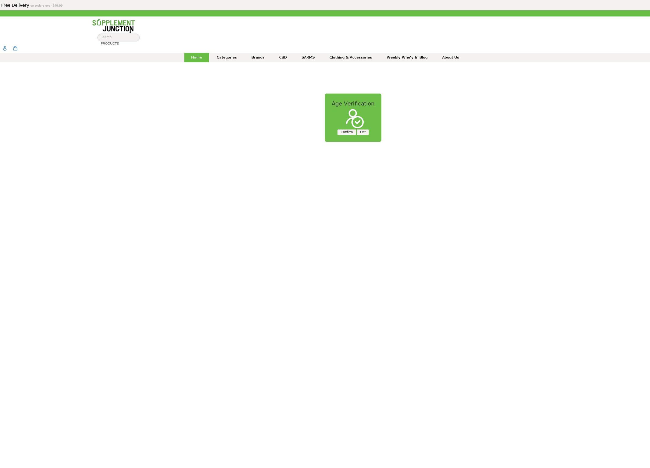 supplementjunction.co.uk shopify website screenshot