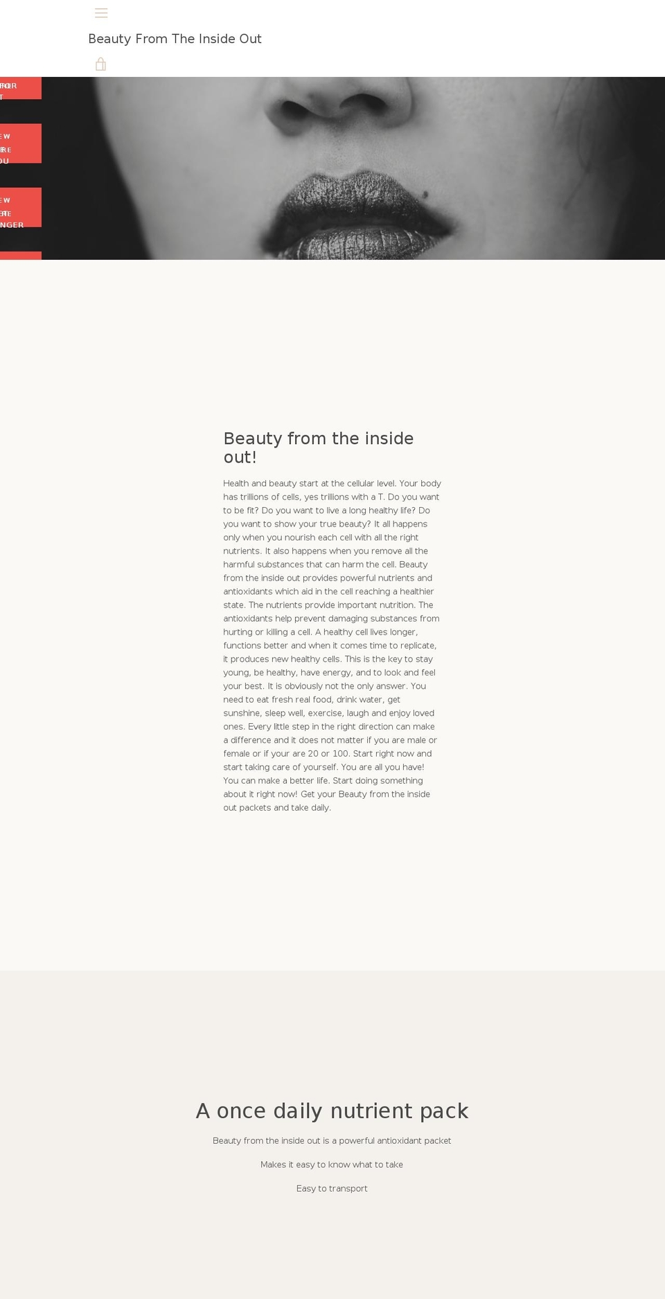 supplements4longevity.com — Shopify storefront screenshot