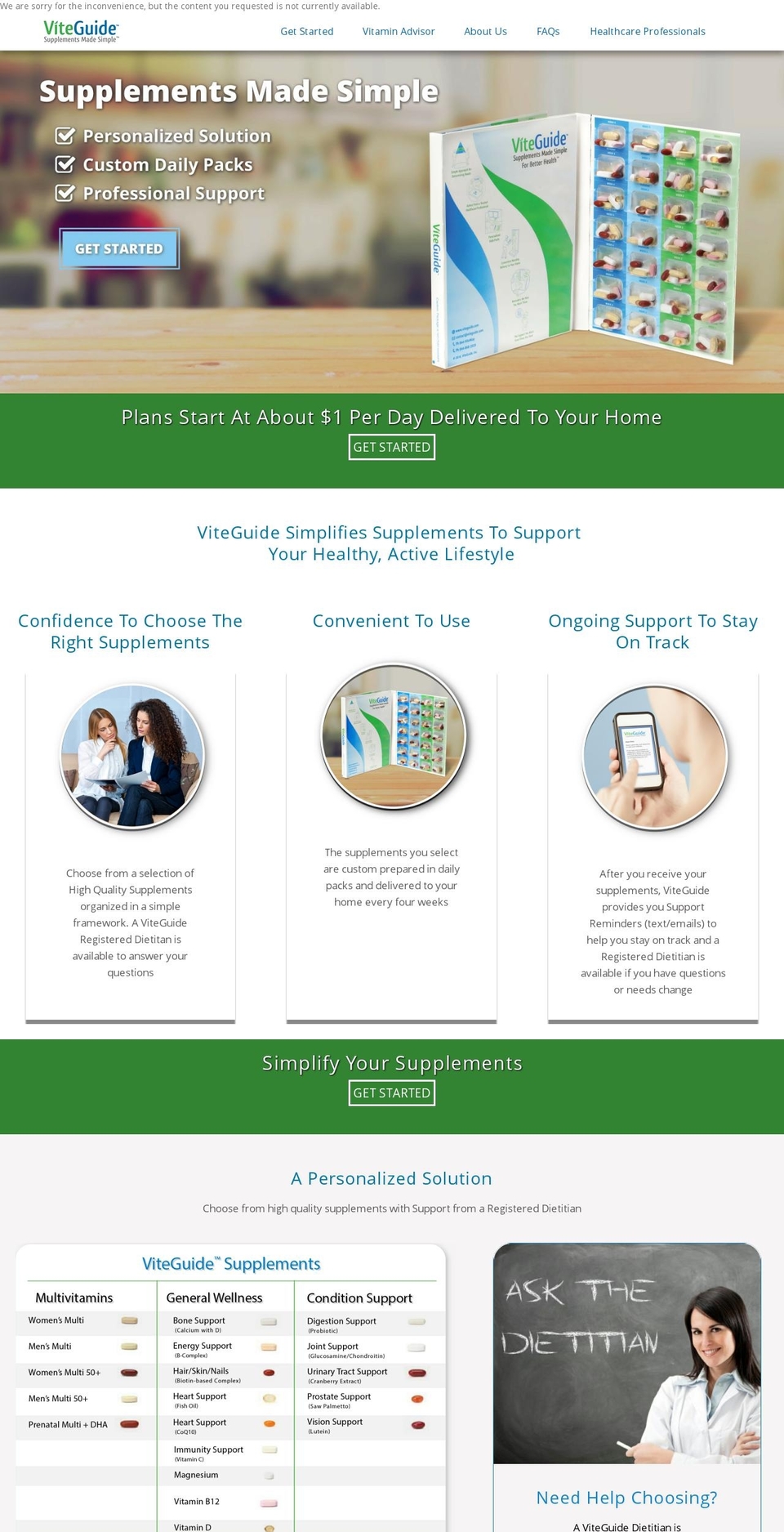 supplementsmadesimple.com shopify website screenshot
