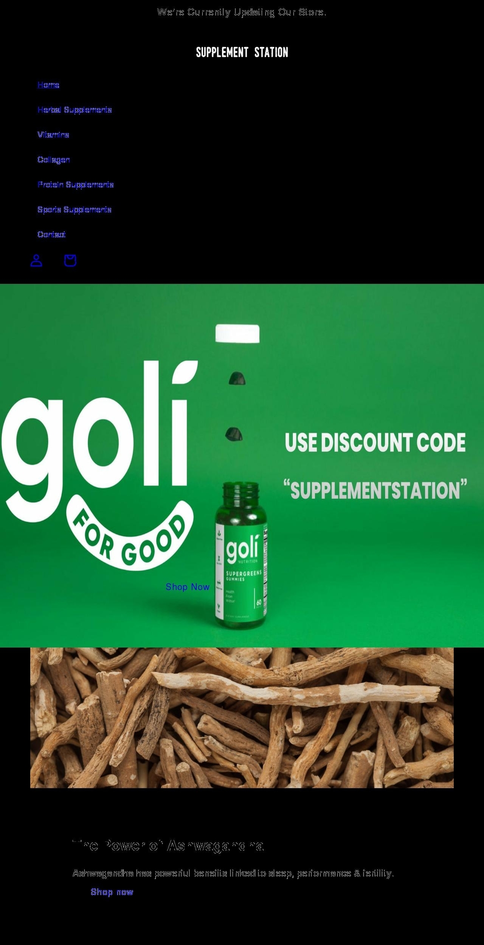 supplementstation.co.uk shopify website screenshot