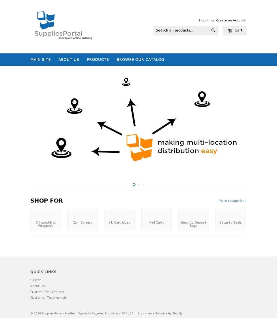 suppliesportal.com — Shopify storefront screenshot