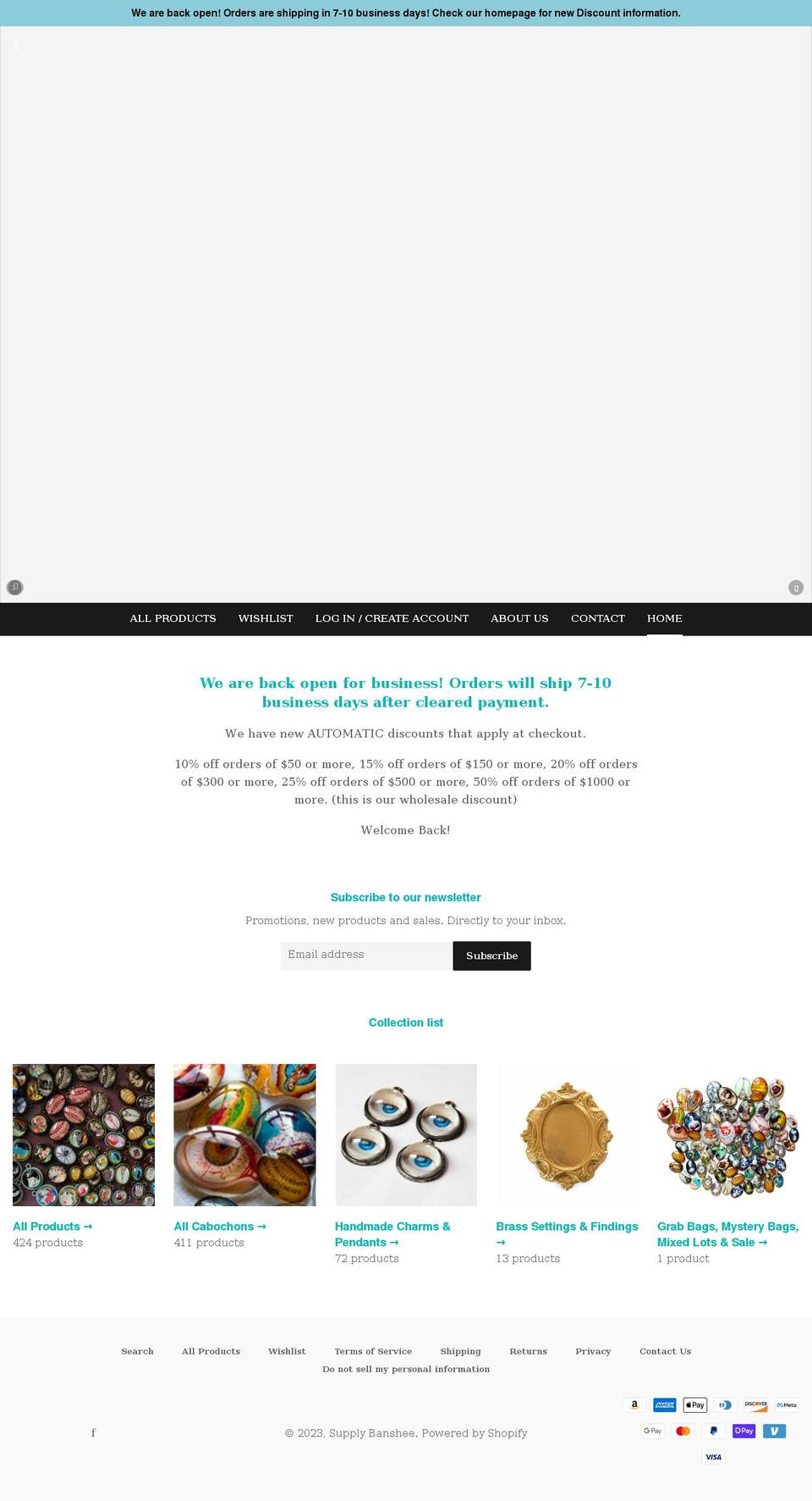 supplybanshee.com shopify website screenshot