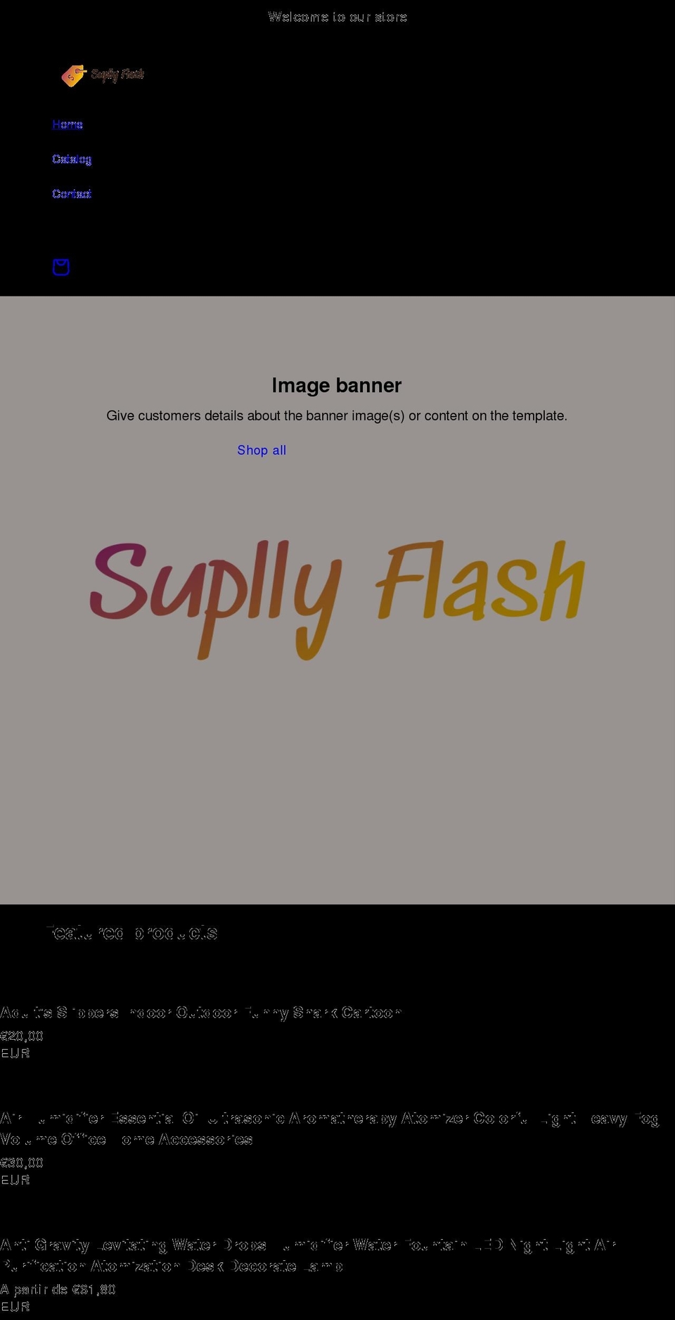 supplyflash.com shopify website screenshot