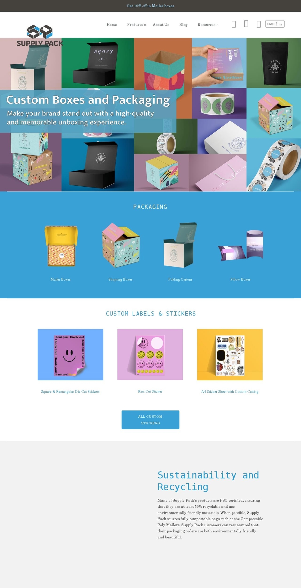 supplypack.com shopify website screenshot