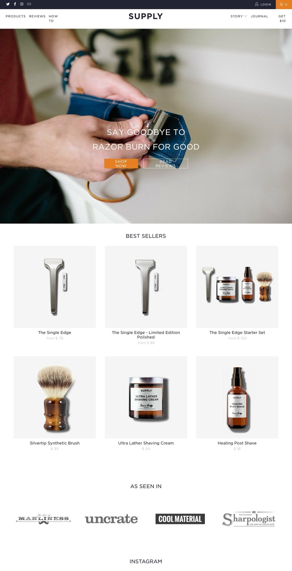 supplyprovisions.com shopify website screenshot