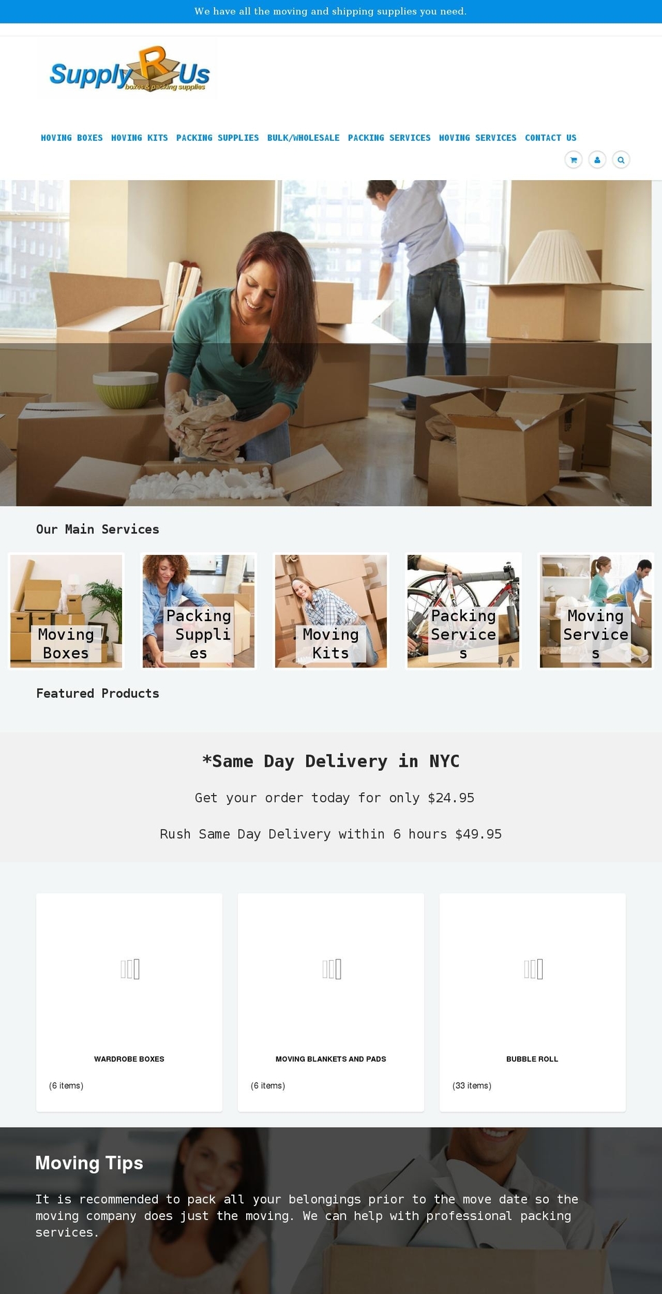 supplyrus.com shopify website screenshot
