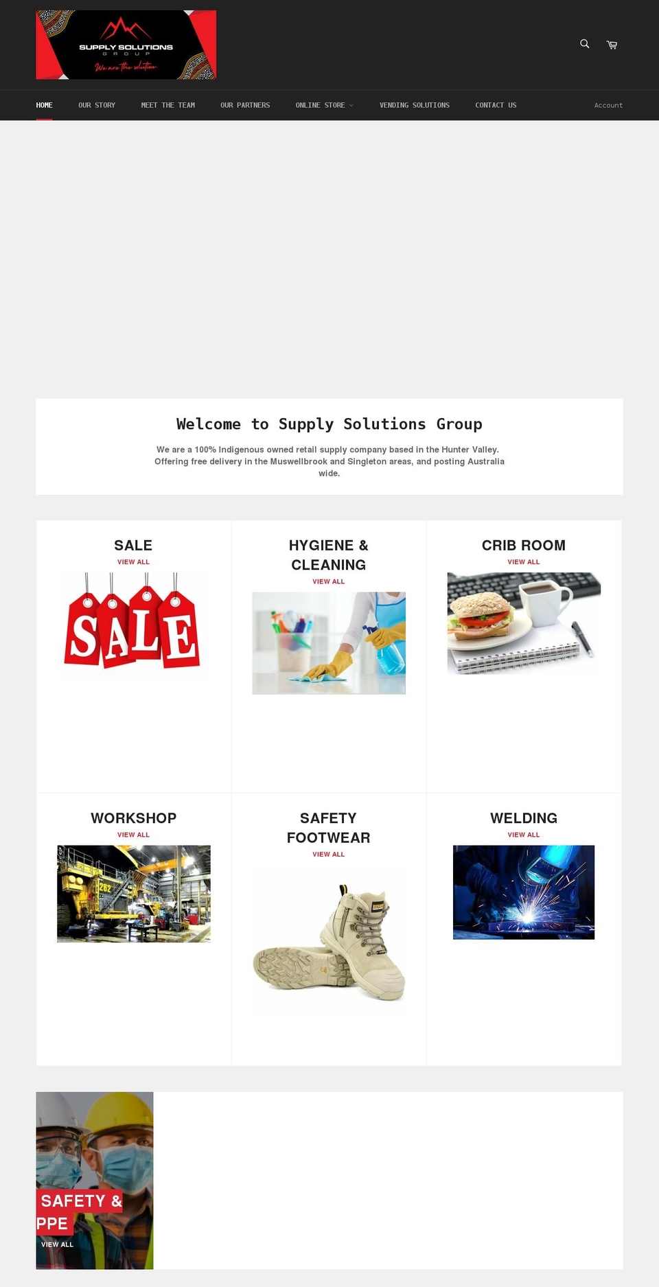 supplysolutionsgroup.com.au shopify website screenshot