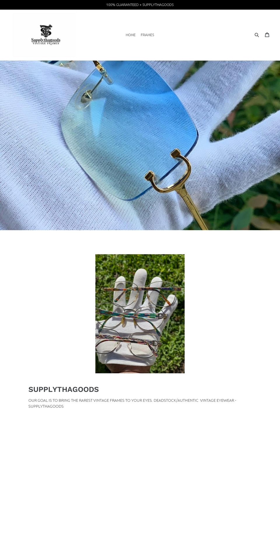 supplythagoods.com shopify website screenshot