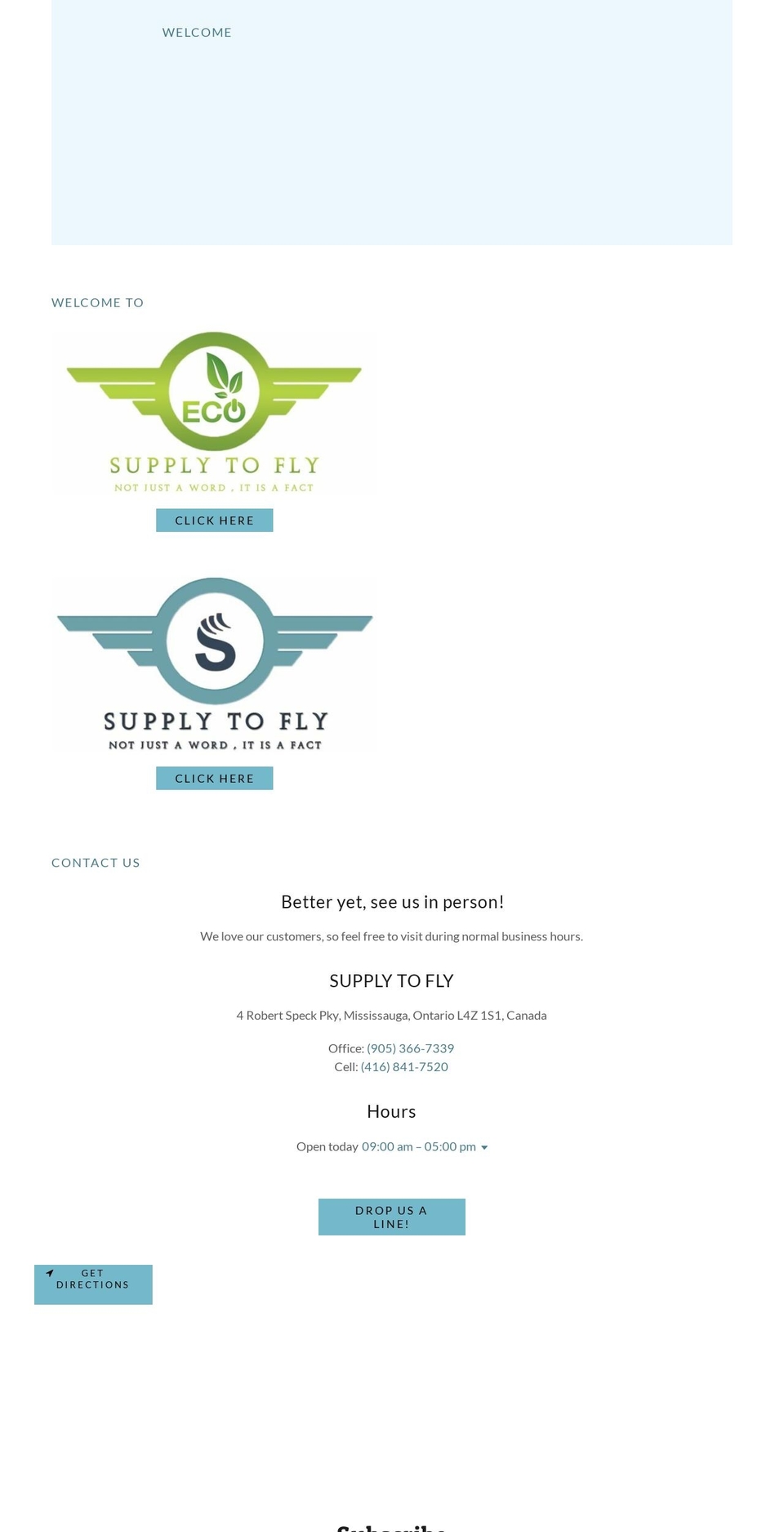 supplytofly.com — Shopify storefront screenshot