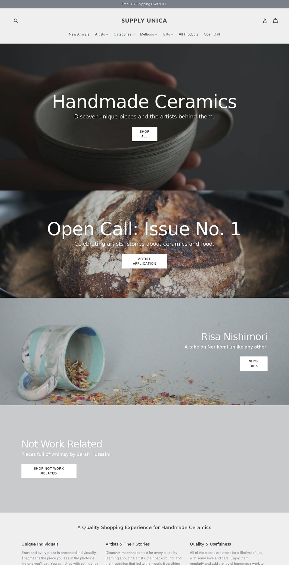supplyunica.com shopify website screenshot