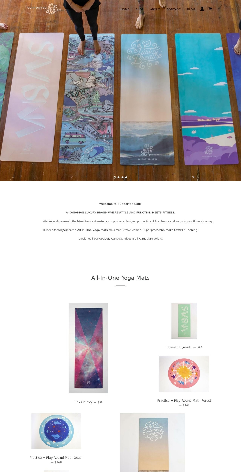 supportedsoul.com — Shopify storefront screenshot