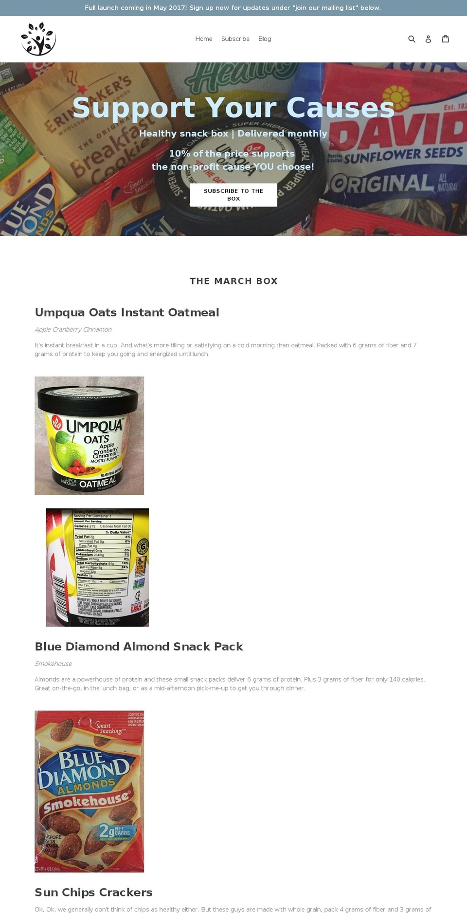 supportyourcauses.net shopify website screenshot