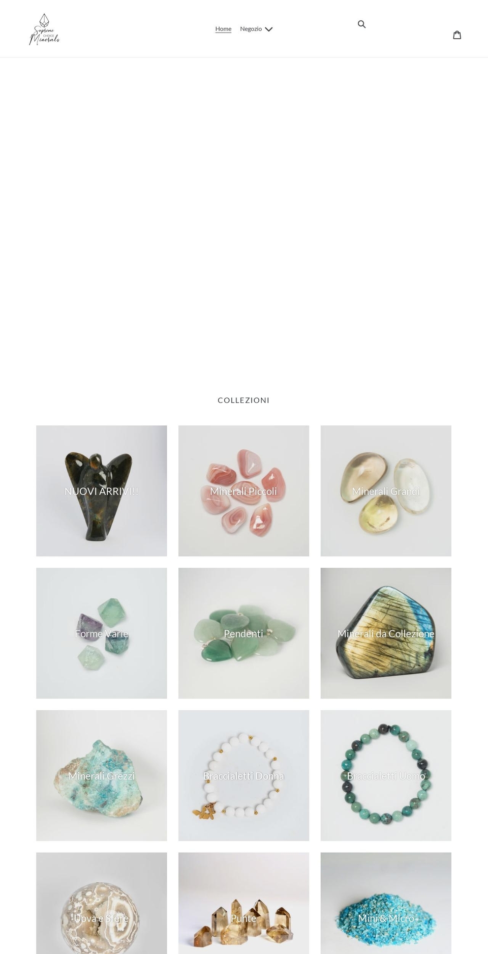 supremechoiceminerals.com shopify website screenshot