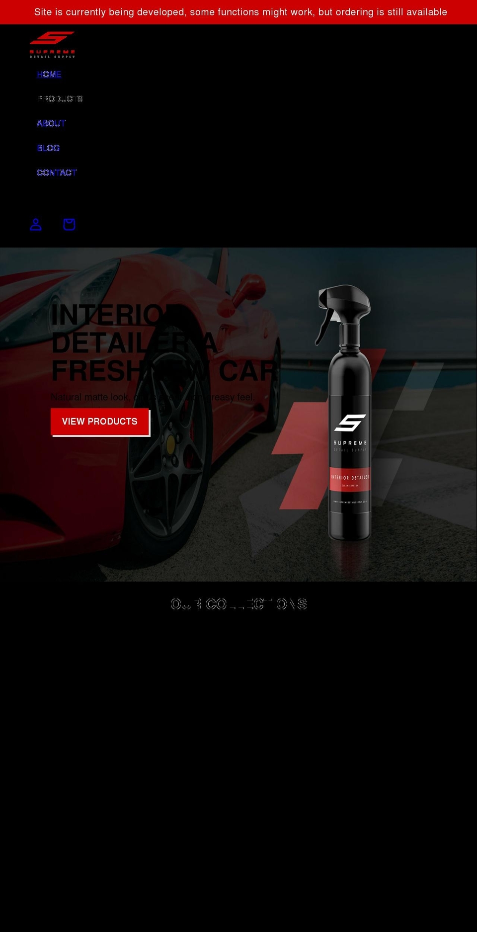supremedetailsupply.com shopify website screenshot